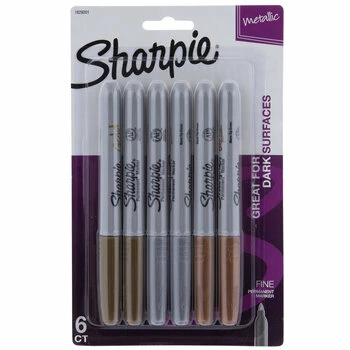 Flash Sale ⌛ Metallic Fine Point Sharpie Markers - 6 Piece Set ⭐ 1 Flash Sale ⌛ Metallic Fine Point Sharpie Markers - 6 Piece Set ⭐