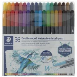 Brand new ❤️ Staedtler Duo Watercolor Brush Pens - 36 Piece Set 😀