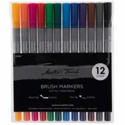 Cheap ✨ Master's Touch Twin Tip Brush Markers 👏