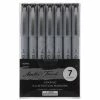 Outlet 🤩 Black Graphic Illustration Markers - 7 Piece Set 🔥