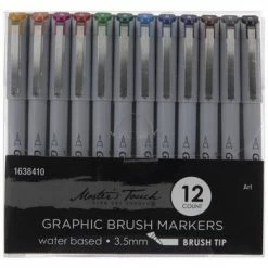 Best Sale 🥰 Graphic Brush Markers - 12 Piece Set ✔️