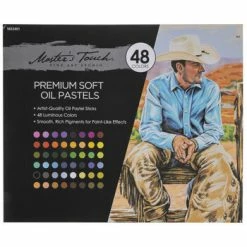 New 🎉 Master's Touch Premium Soft Oil Pastels - 48 Piece Set 🤩