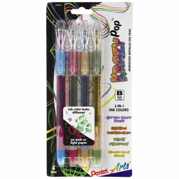 New π₯ Krazy Pop Iridescent Metallic Gel Pens - 4 Piece Set 𧨠1 New π₯ Krazy Pop Iridescent Metallic Gel Pens - 4 Piece Set π§¨