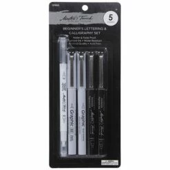 Flash Sale 🤩 Black Master's Touch Beginner's Lettering & Calligraphy Markers - 5 Piece Set 😍