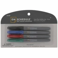 Best Pirce 👍 Basic Fine Bullet Tip Dry Erase Markers - 4 Piece Set ✨