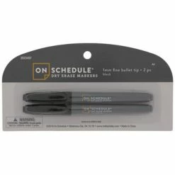 Cheap ❤️ Black Fine Bullet Tip Dry Erase Markers - 2 Piece Set 🎁
