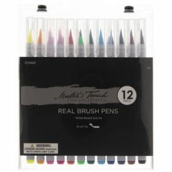 Budget 🎁 Master's Touch Real Brush Pens - 12 Piece Set 🔥