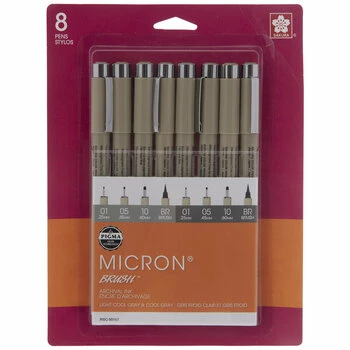Discount π― Light Cool Gray & Cool Gray Micron Brush Pens - 8 Piece Set π 1 Discount π― Light Cool Gray & Cool Gray Micron Brush Pens - 8 Piece Set π