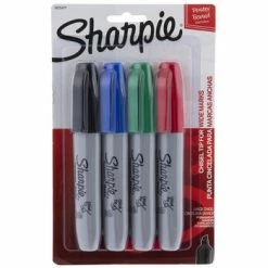 Cheapest 😀 Chisel Tip Sharpie Markers - 4 Piece Set 👏