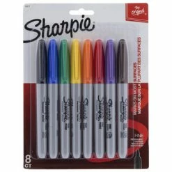 Deals 😀 Assorted Fine Point Sharpie Markers - 8 Piece Set 🎉